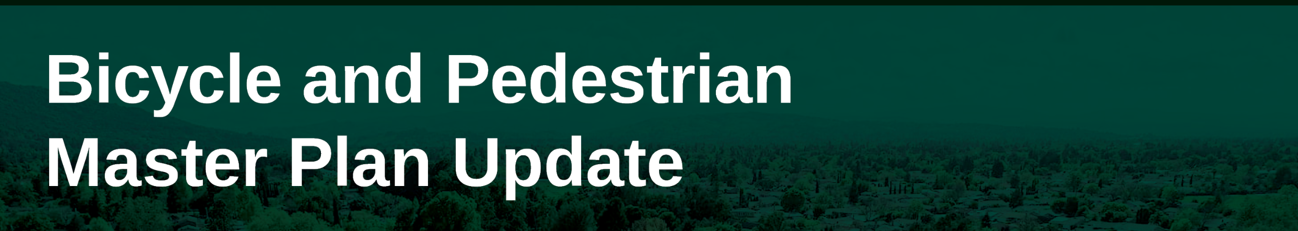 Bicycle and Pedestrian Master Plan Update